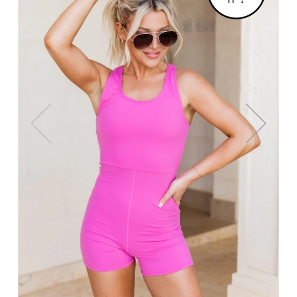 Pink Lily She’s A Go Getter Active Onsie - Picture 1 of 3